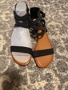 Jessica Simpson Black Studded Strappy Women’s Sandals